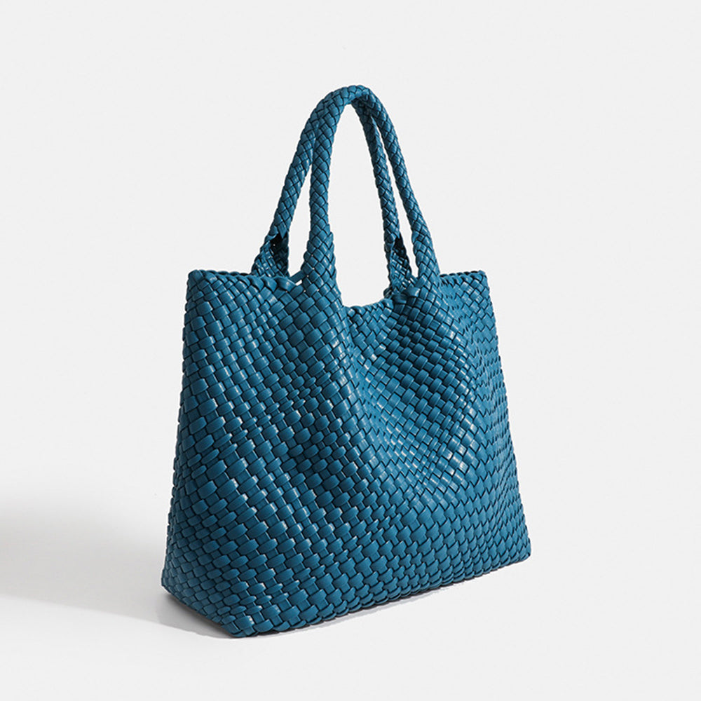 Women's woven tote bag large shoulder bag