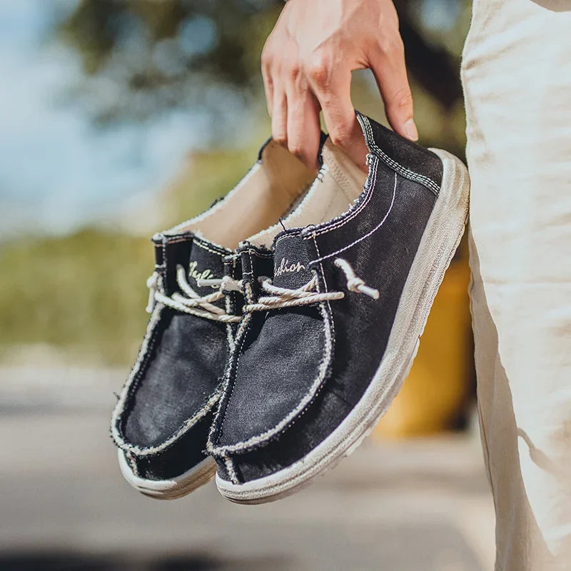 Men's slip-on loafers lightweight fabric