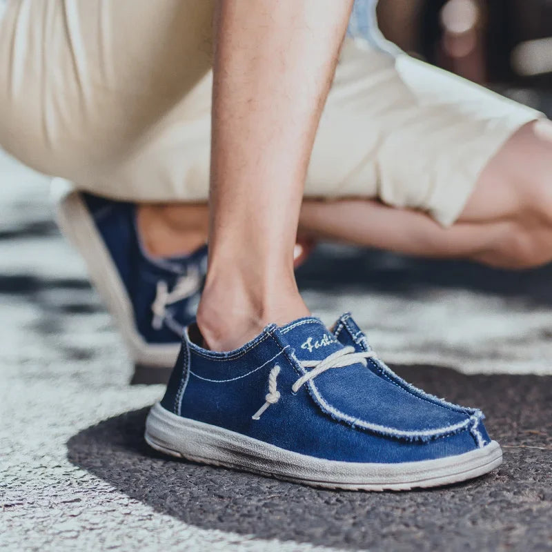 Men's slip-on loafers lightweight fabric