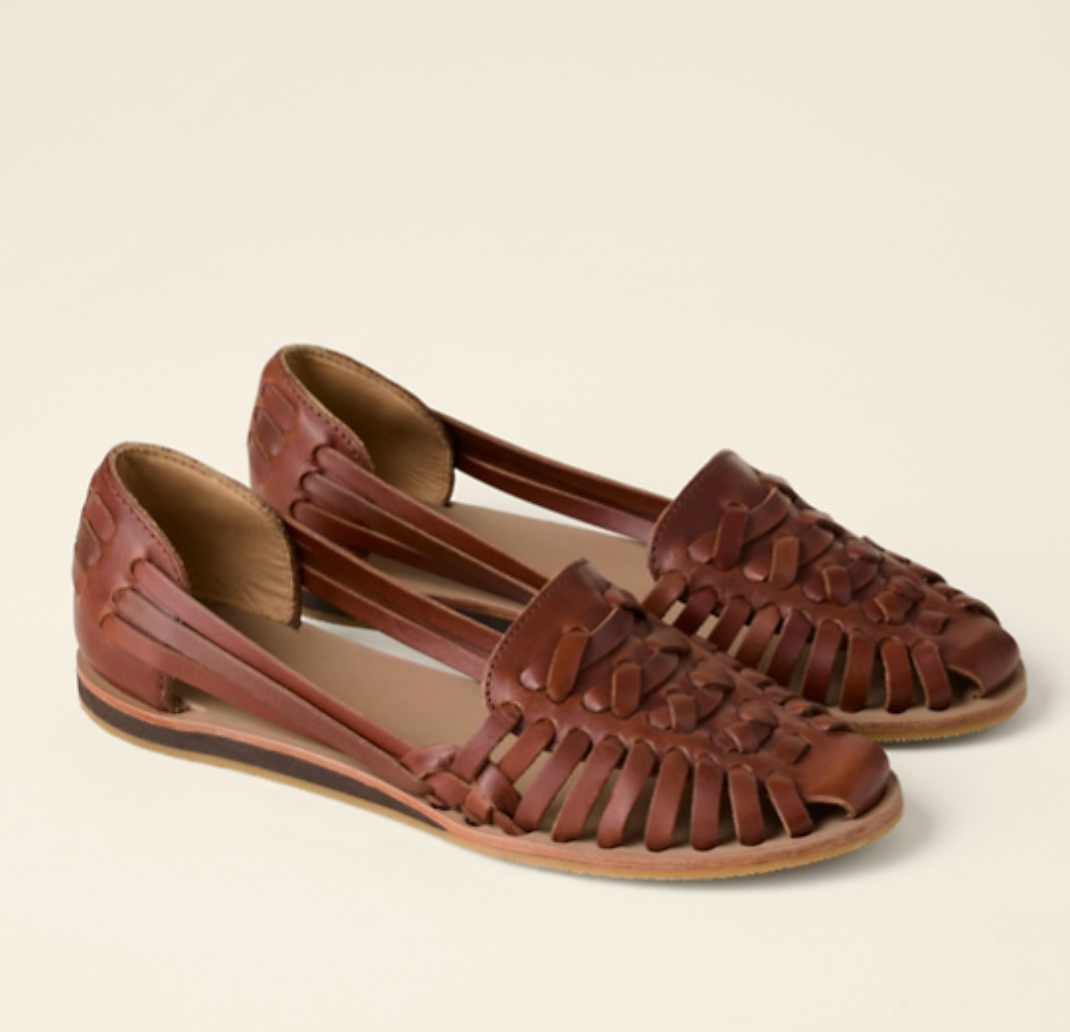 Woven Flat Slip-On Sandals