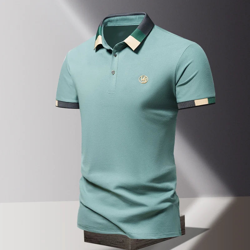 Men's Short Sleeve Polo Classic Collar