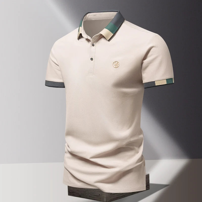 Men's Short Sleeve Polo Classic Collar