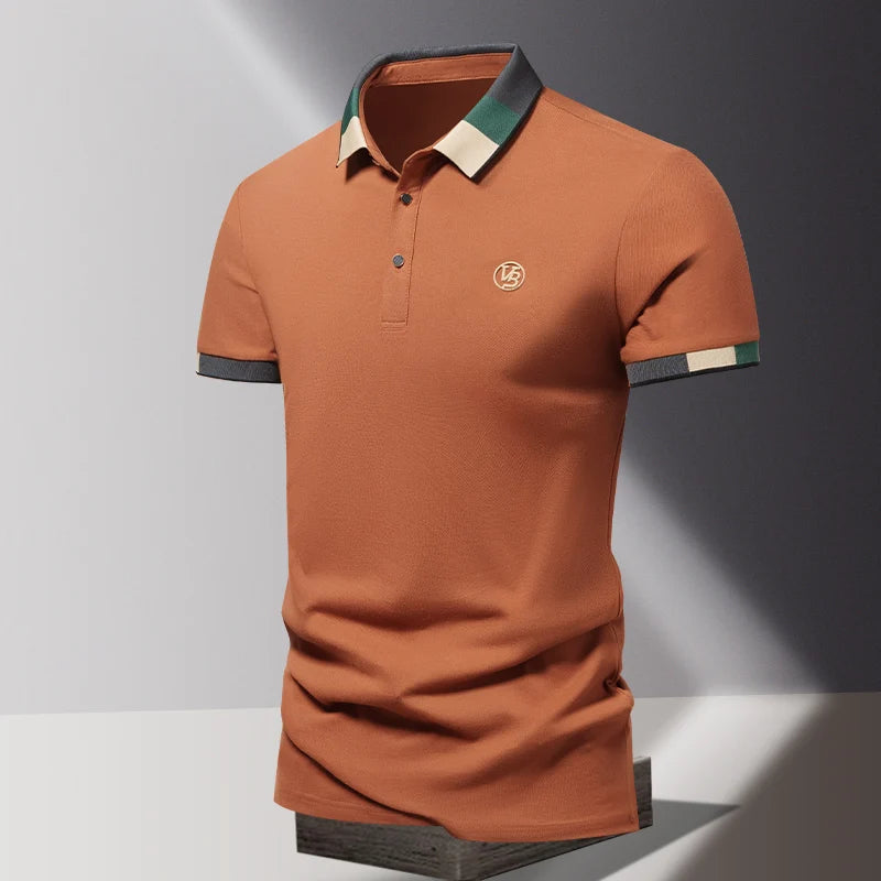Men's Short Sleeve Polo Classic Collar