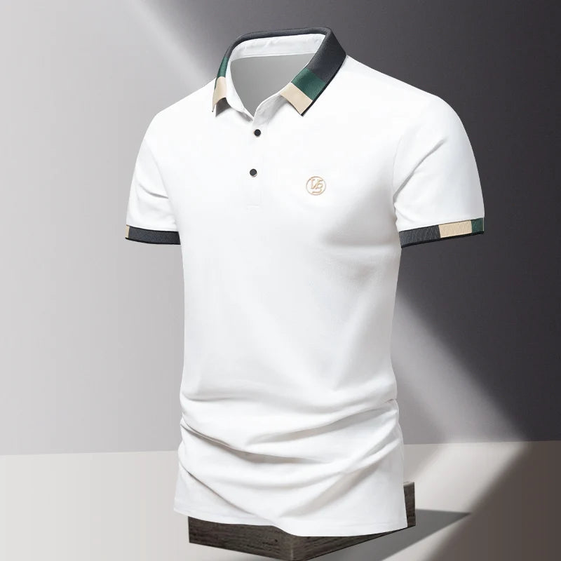 Men's Short Sleeve Polo Classic Collar