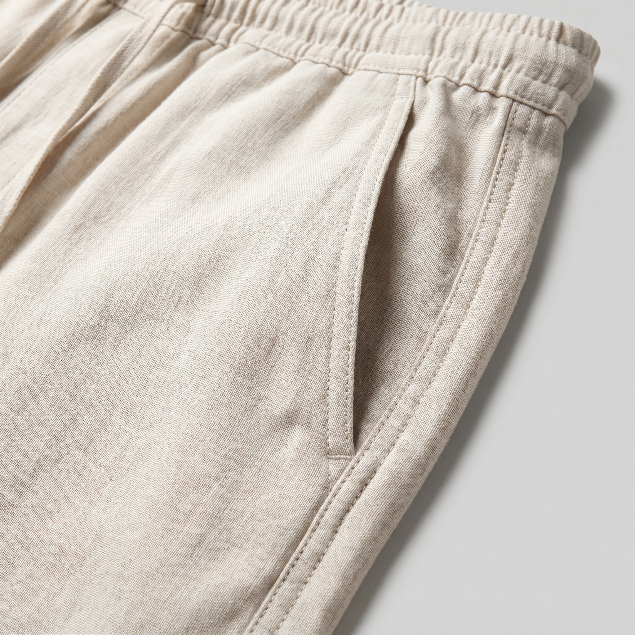 Men's baggy linen trousers | loose fit casual wear