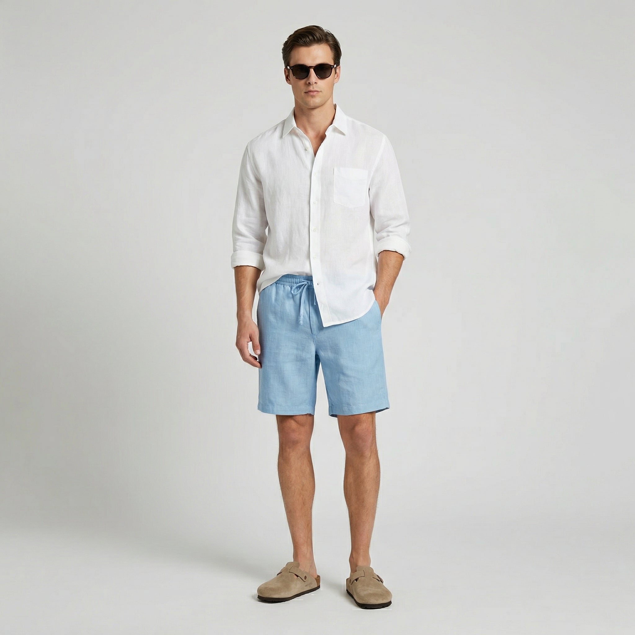 Men's linen shorts | breathable summer casuals