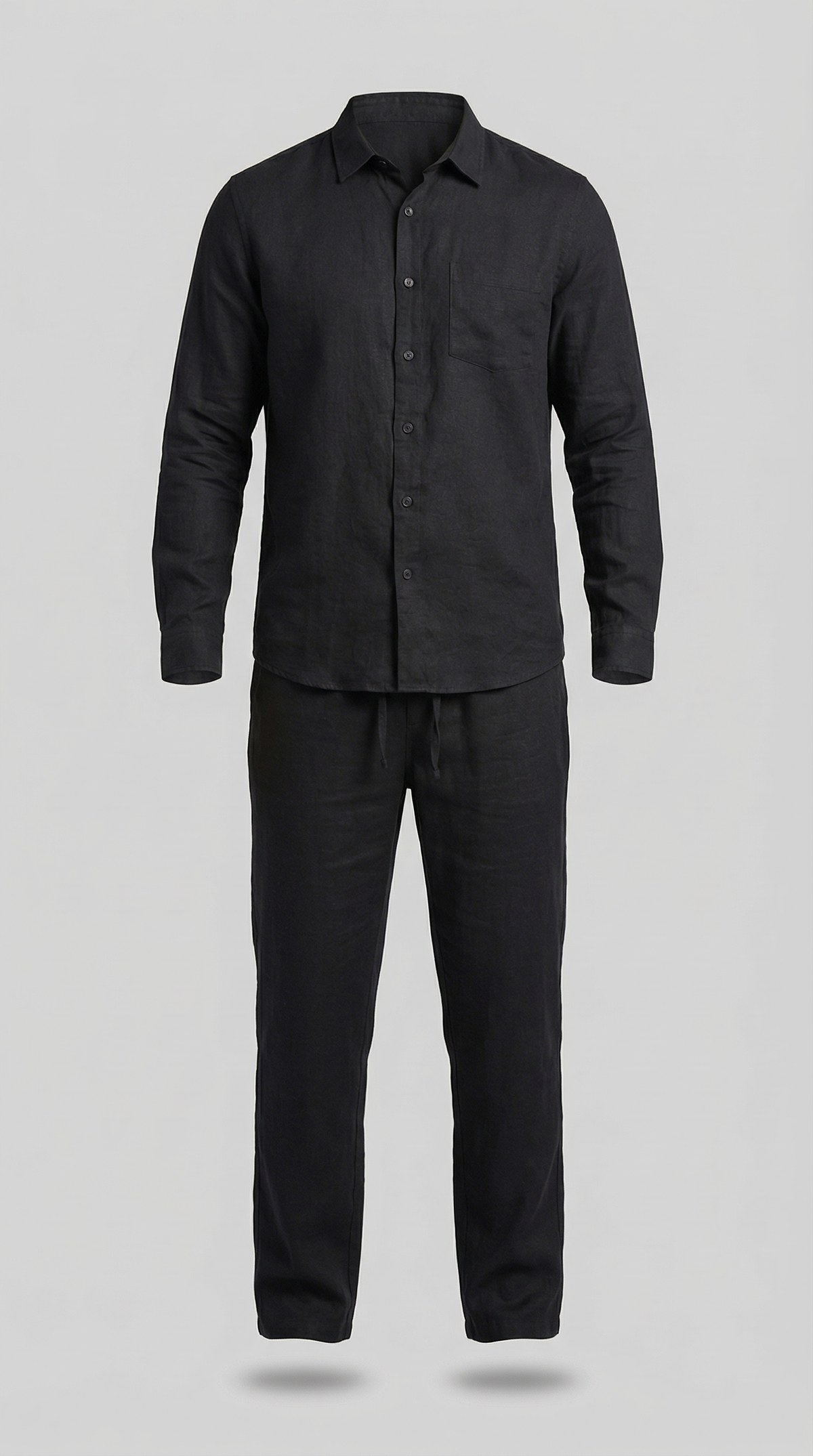 Men's linen co-ord set | slim fit two-piece ensemble