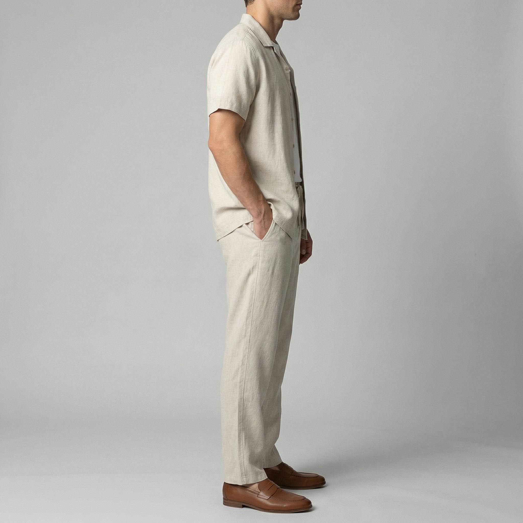 Men's linen trousers | slim fit for casual wear