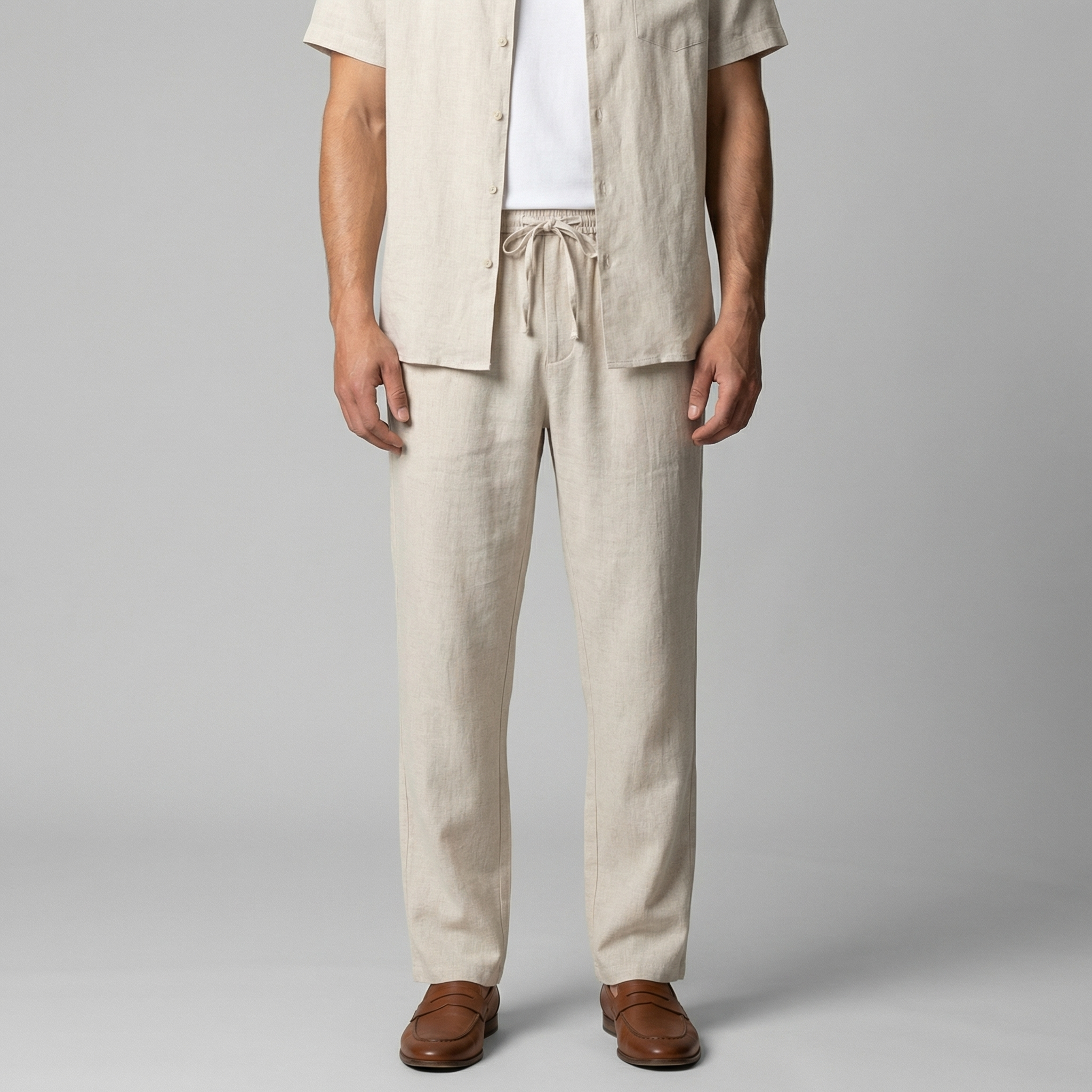 Men's linen trousers | slim fit for casual wear