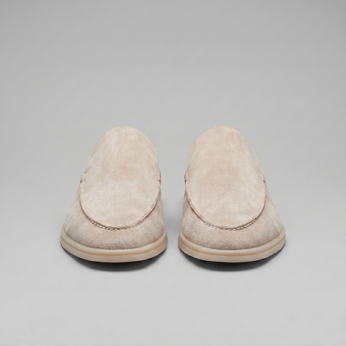 Men's suede backless mules | loafer style slip-ons