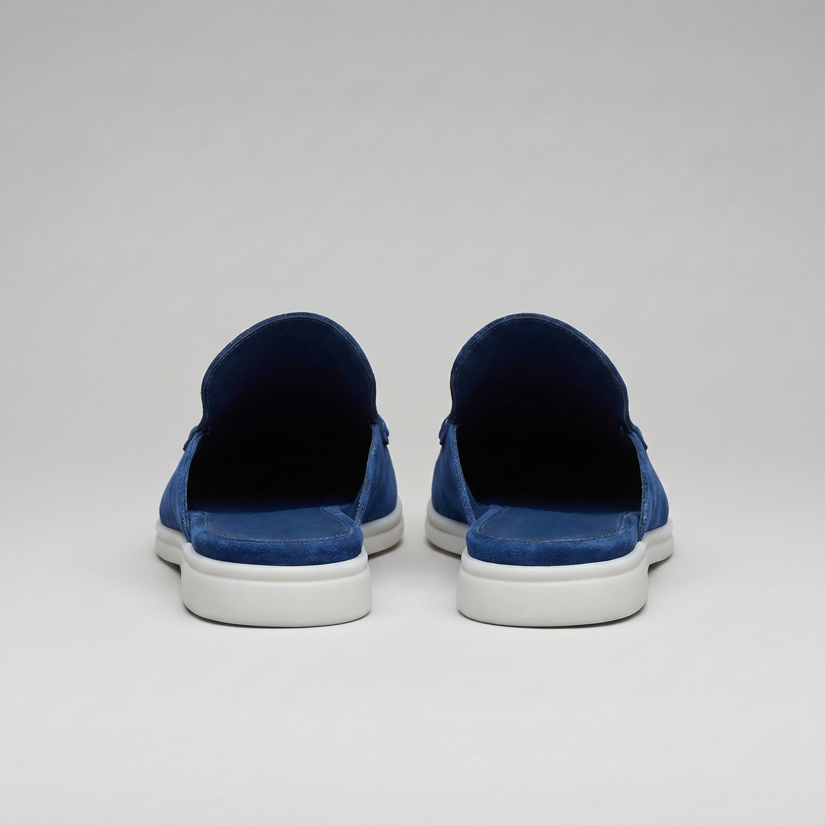 Men's suede backless mules | loafer style slip-ons