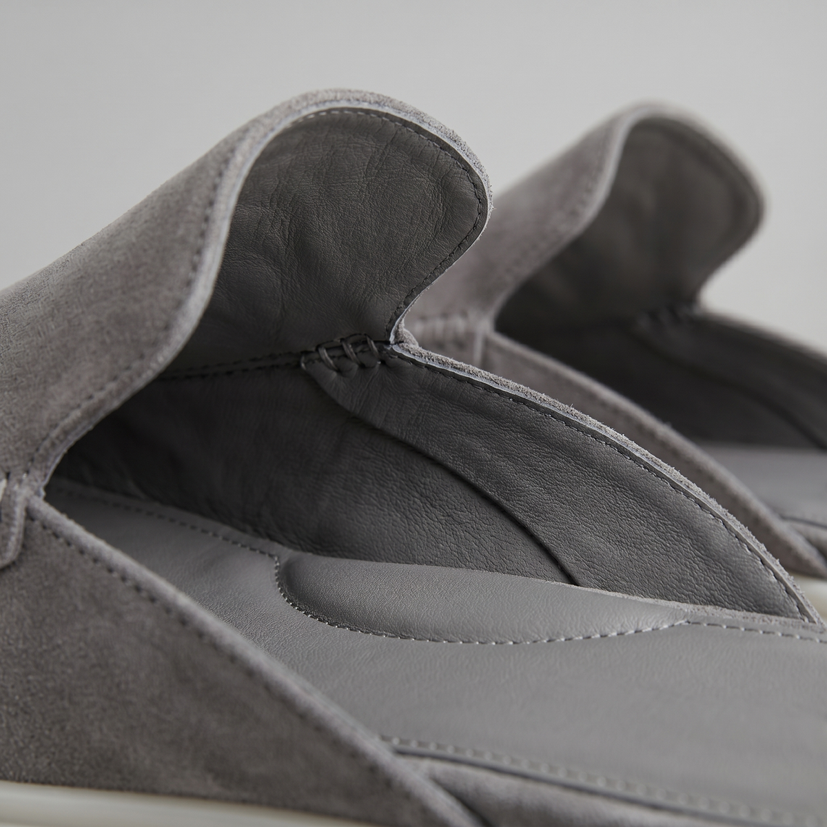 Men's suede backless mules | loafer style slip-ons