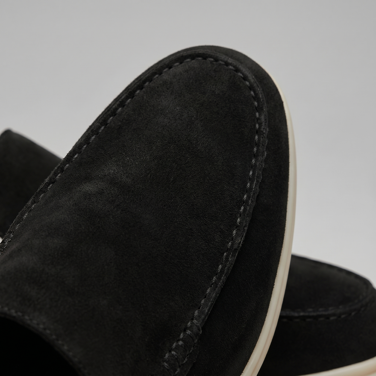 Men's suede backless mules | loafer style slip-ons