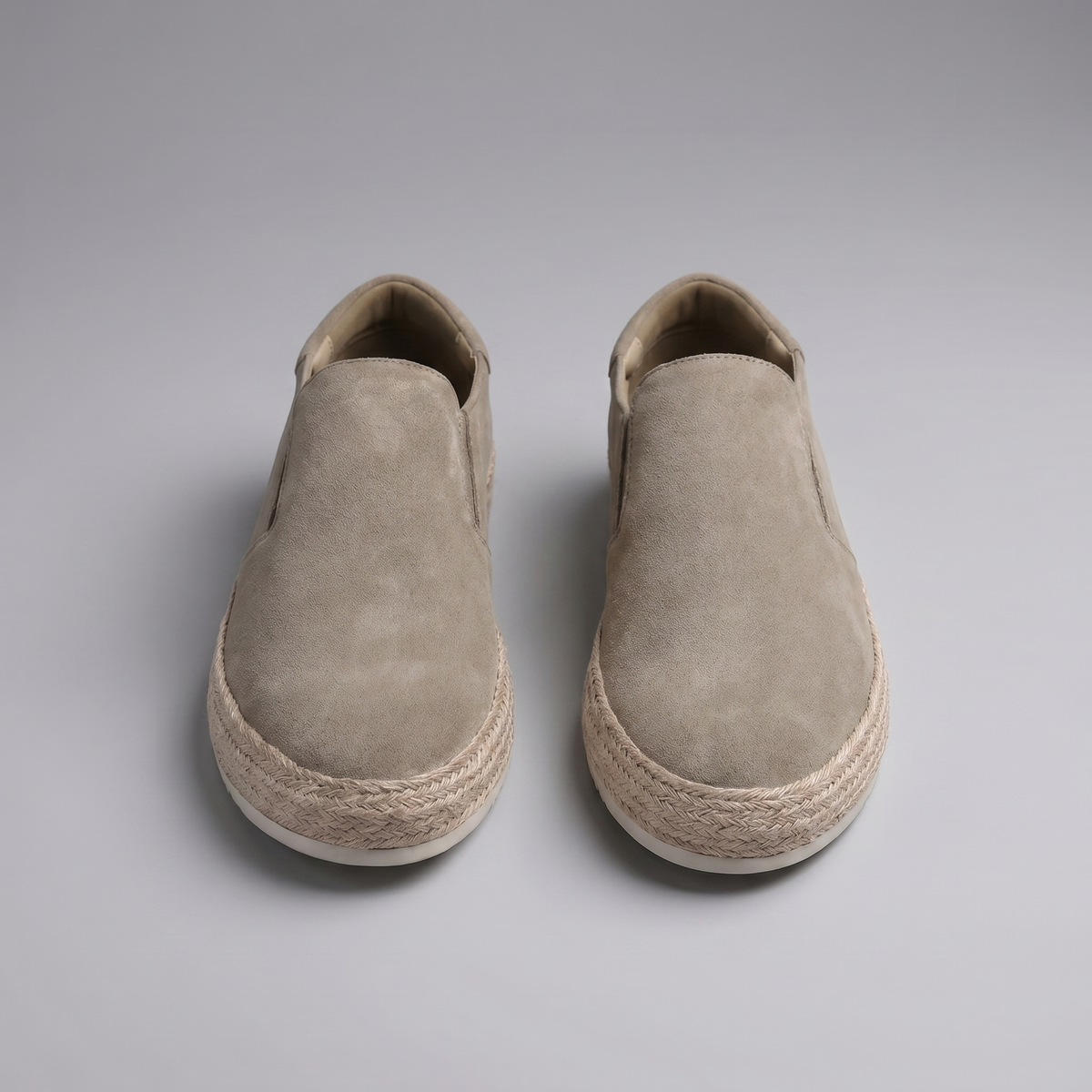 Men's suede slip-on loafers | refined beach footwear