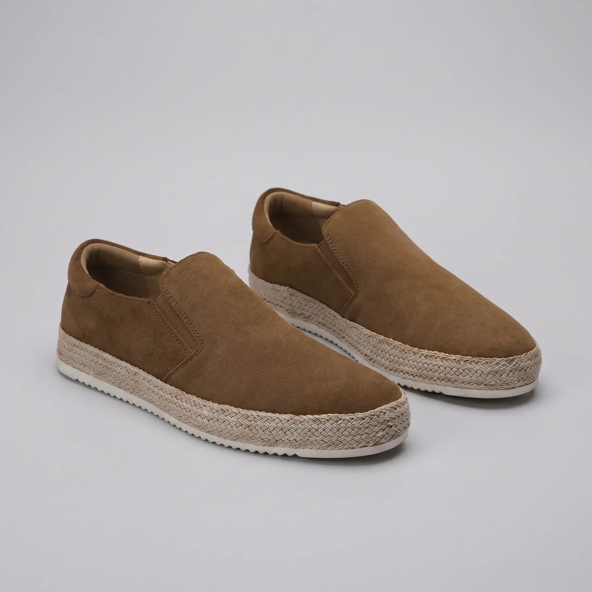 Men's suede slip-on loafers | refined beach footwear
