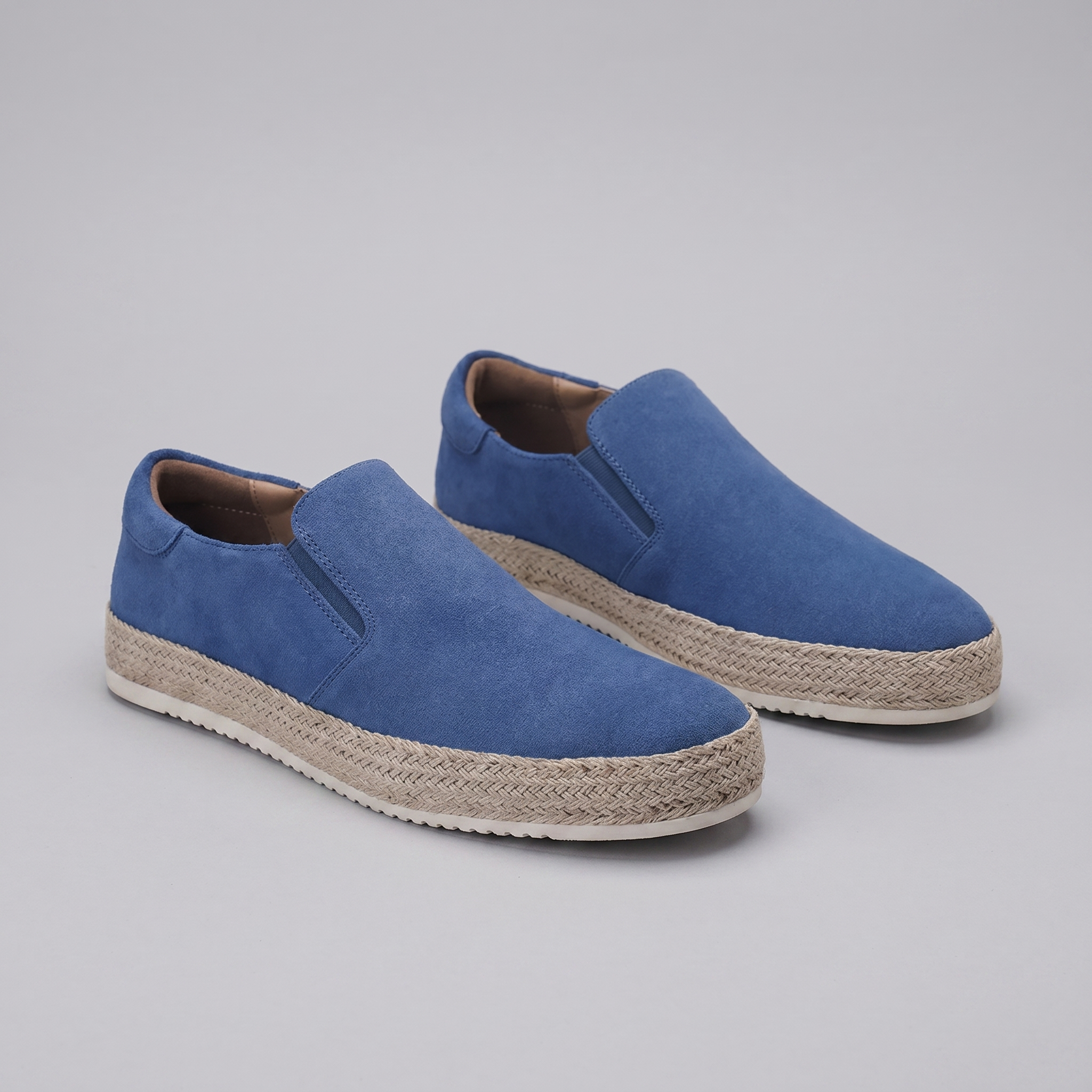 Men's suede slip-on loafers | refined beach footwear