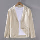 Men's linen blazer - unstructured lightweight sport coat for summer events
