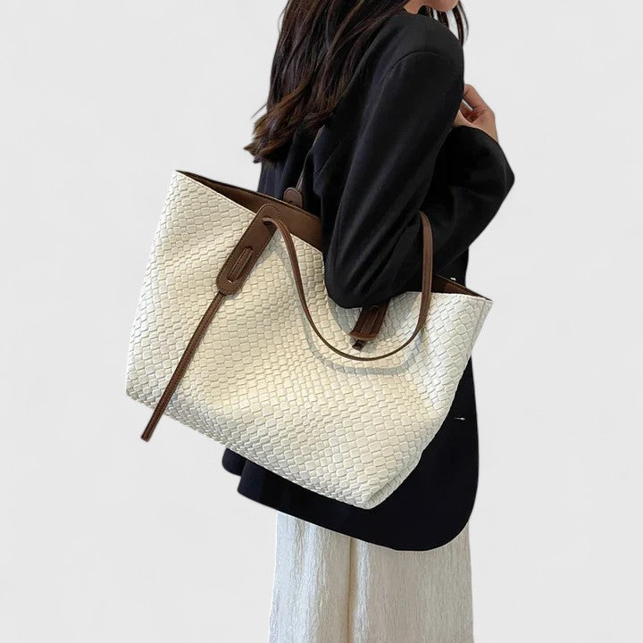Women's tote bag braided shopper spacious