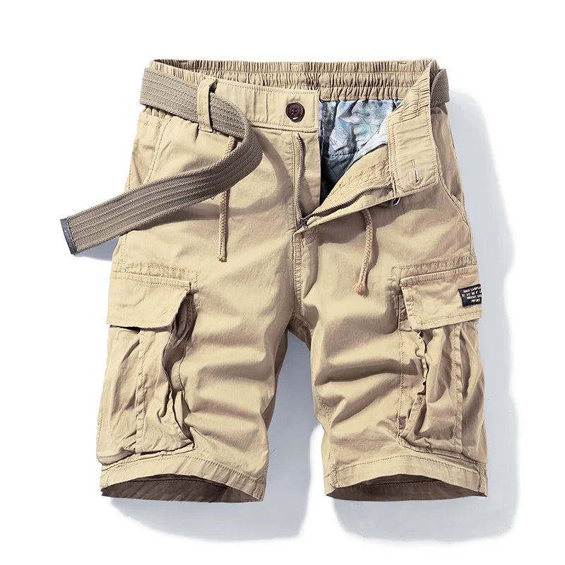 Men's cargo shorts - durable cotton with multi-pockets - casual