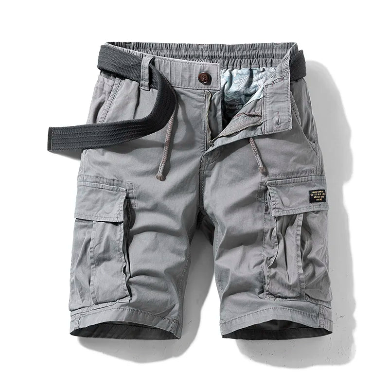 Men's cargo shorts - durable cotton with multi-pockets - casual