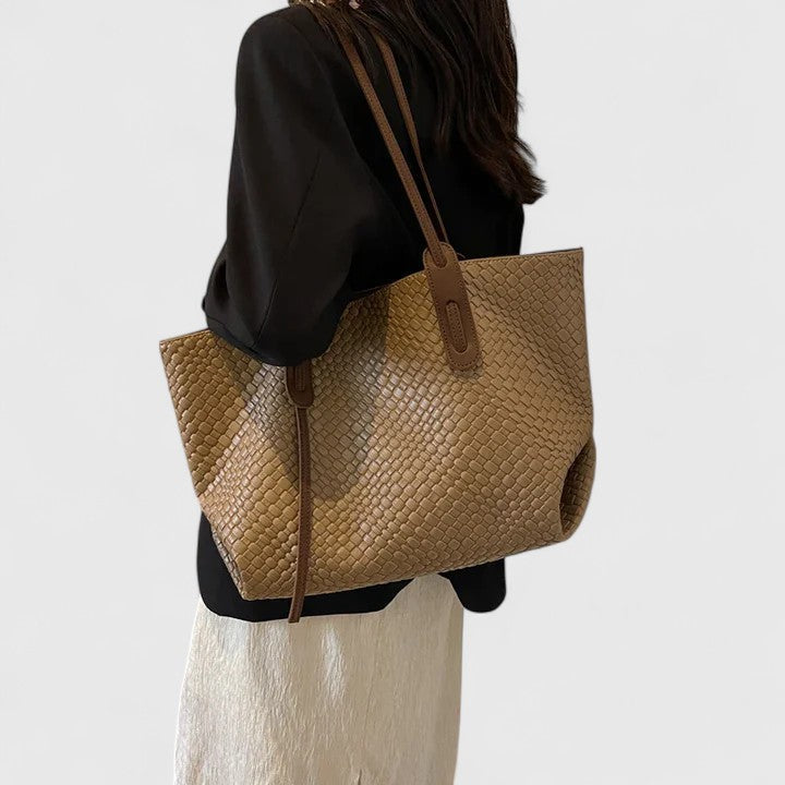 Women's tote bag braided shopper spacious
