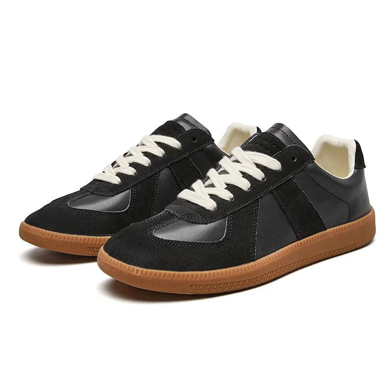 Men's Suede Sneakers Retro Design Thick Sole