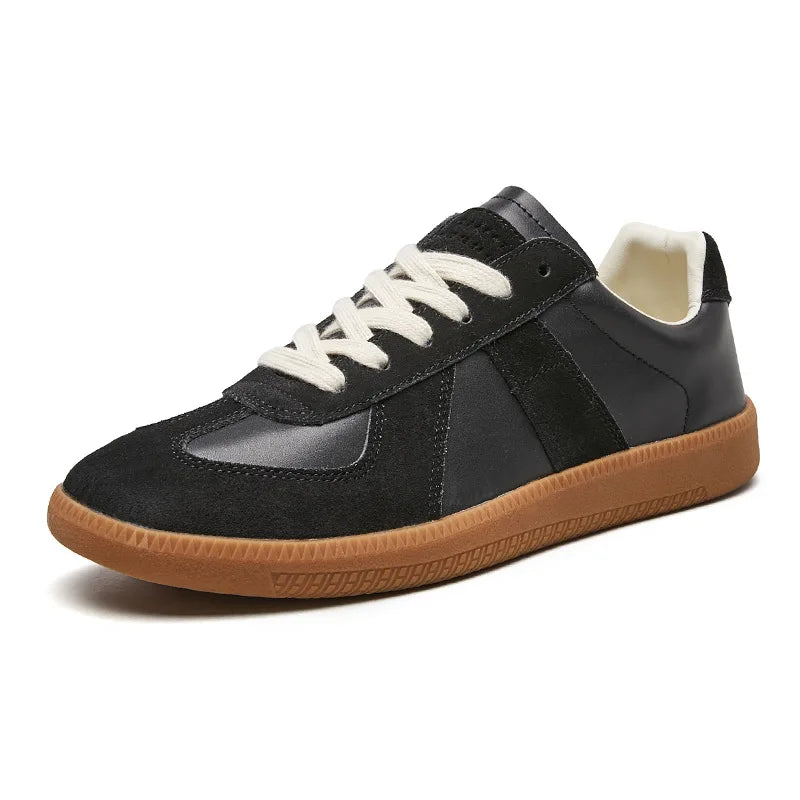 Men's Suede Sneakers Retro Design Thick Sole
