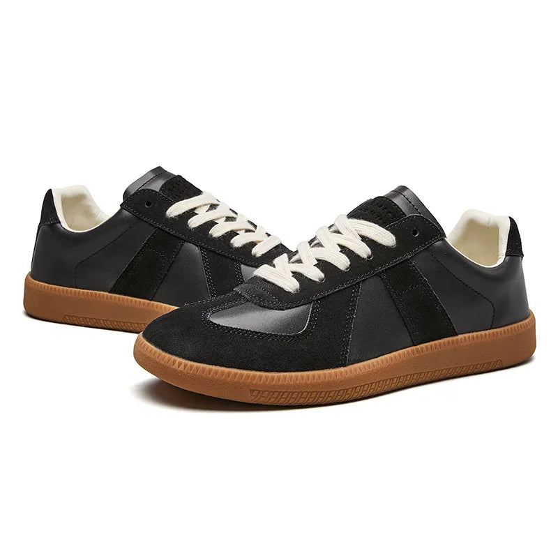 Men's Suede Sneakers Retro Design Thick Sole
