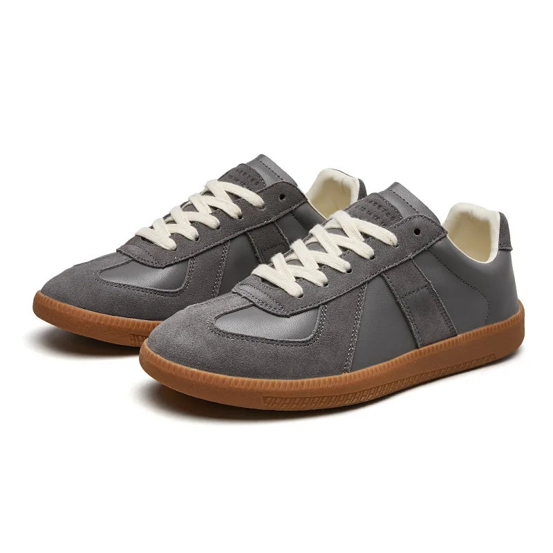 Men's Suede Sneakers Retro Design Thick Sole