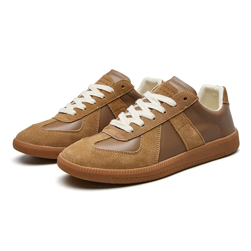 Men's Suede Sneakers Retro Design Thick Sole