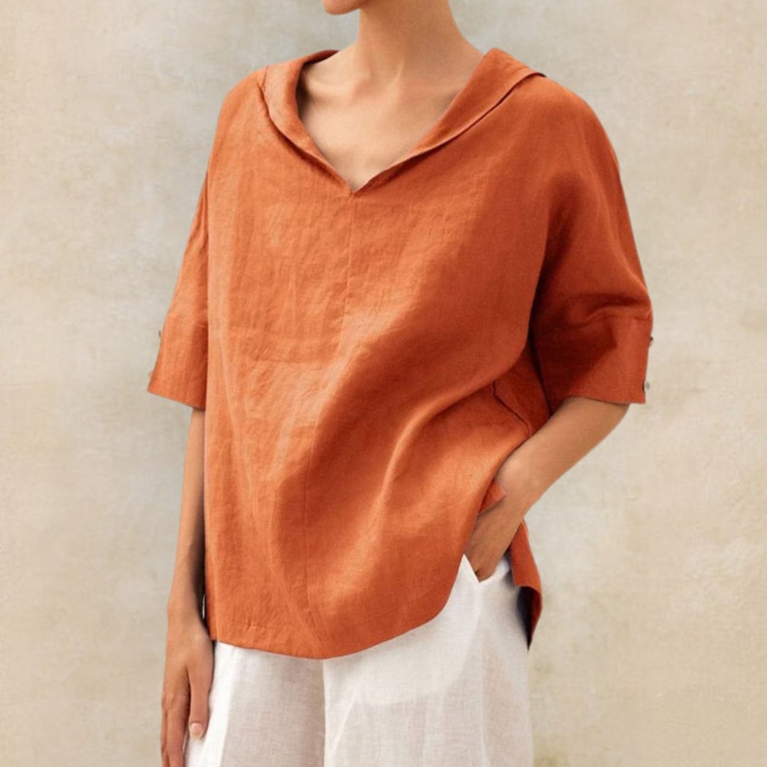 Women's V-Neck Casual Blouse