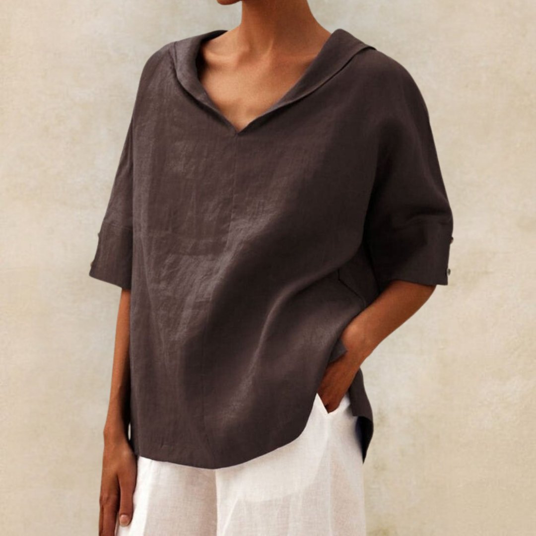 Women's V-Neck Casual Blouse