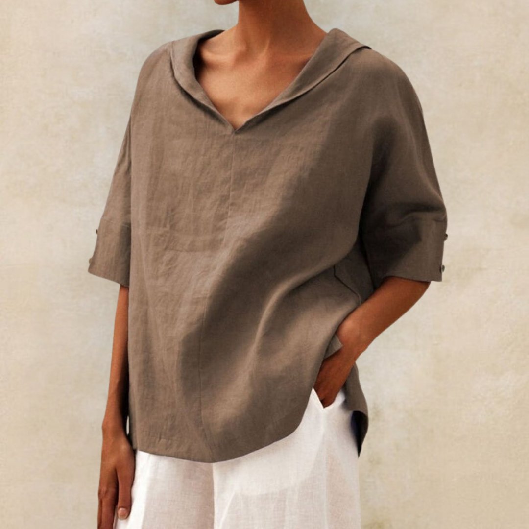 Women's V-Neck Casual Blouse