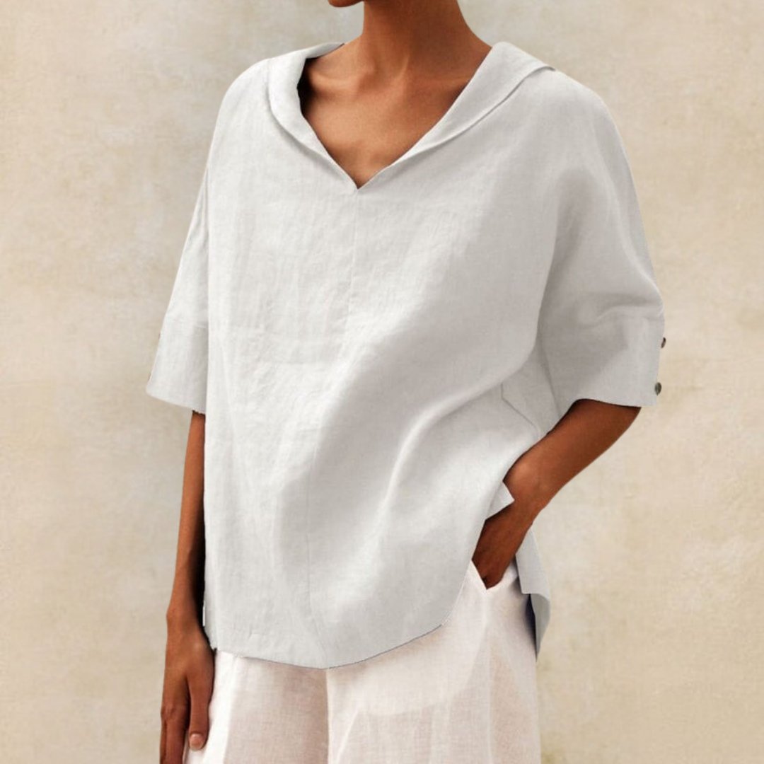 Women's V-Neck Casual Blouse