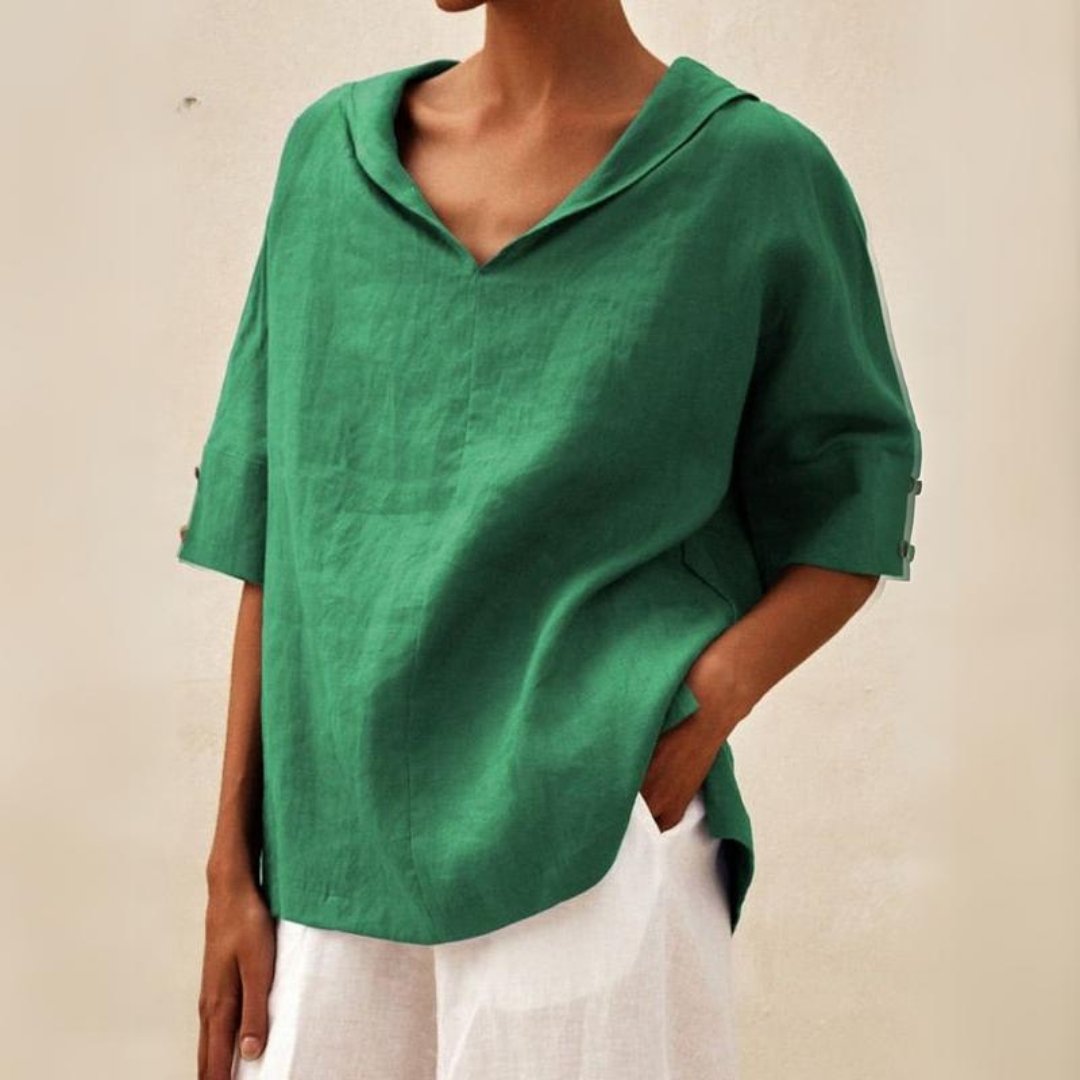 Women's V-Neck Casual Blouse