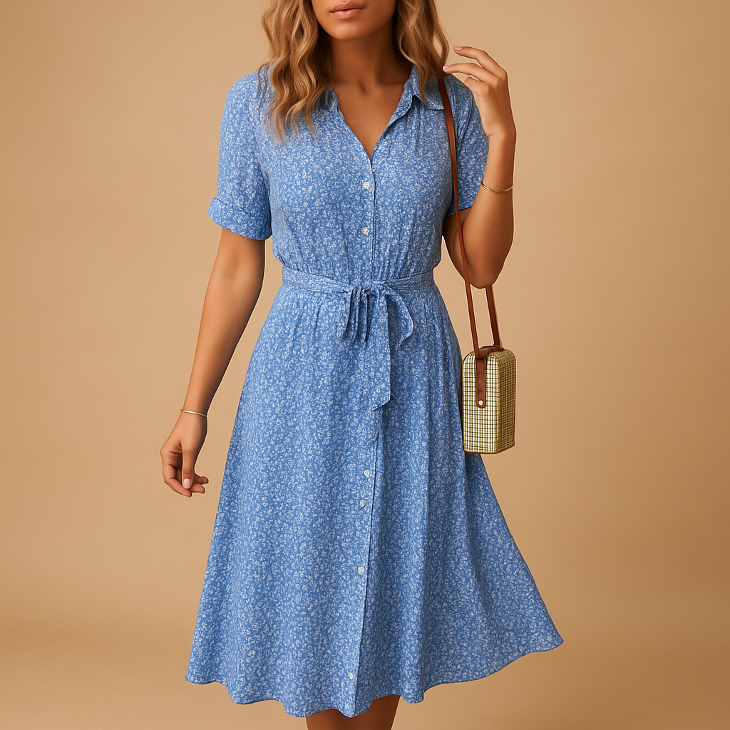 Button Down Midi Dress