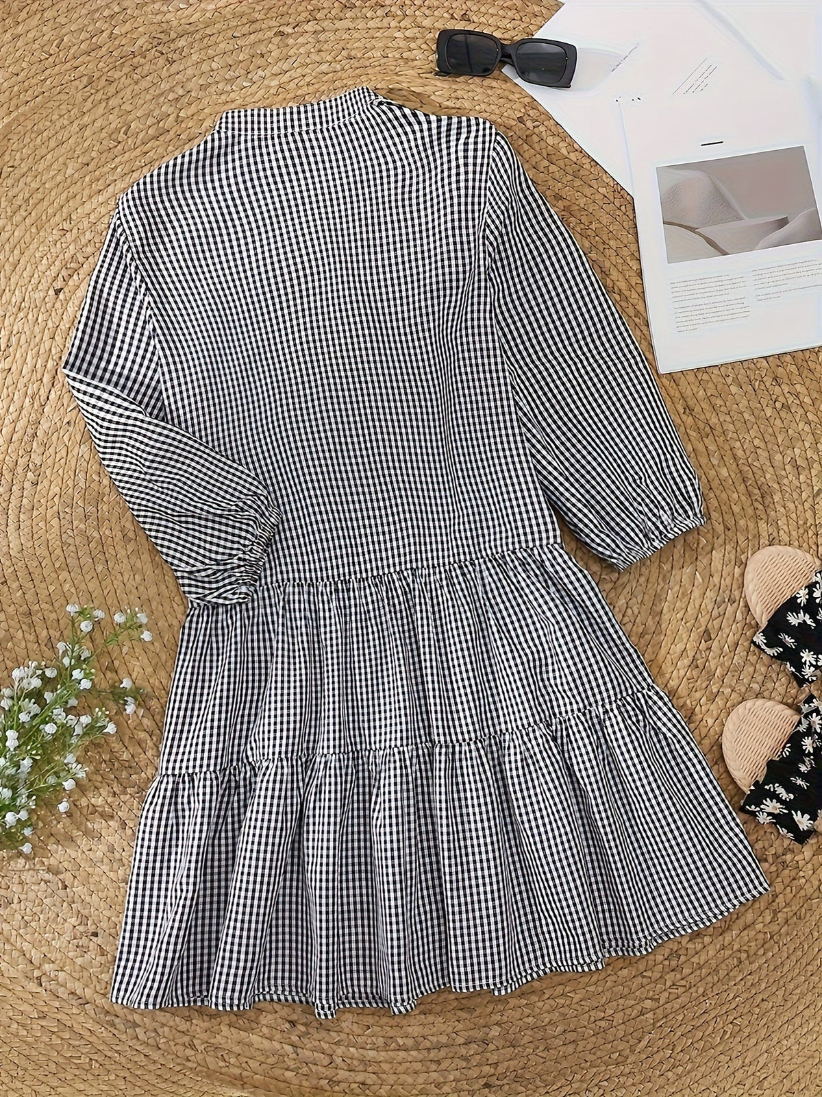 Cotton Tiered Shirt Dress