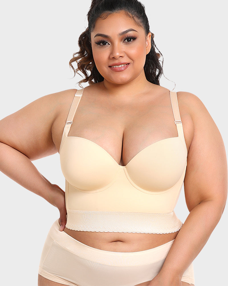 Women's Longline Push-Up Shaping Bra