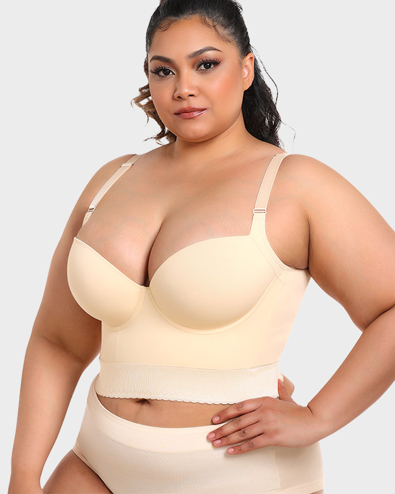 Women's Longline Push-Up Shaping Bra