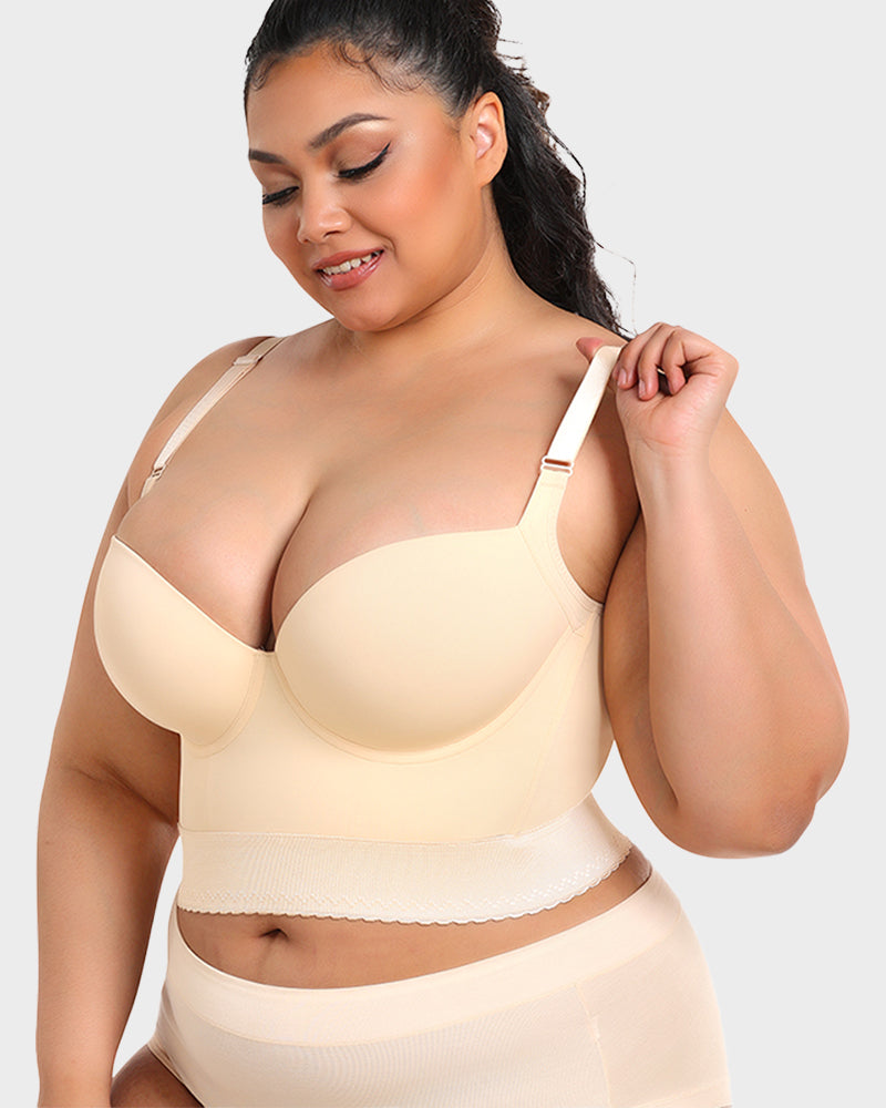Women's Longline Push-Up Shaping Bra