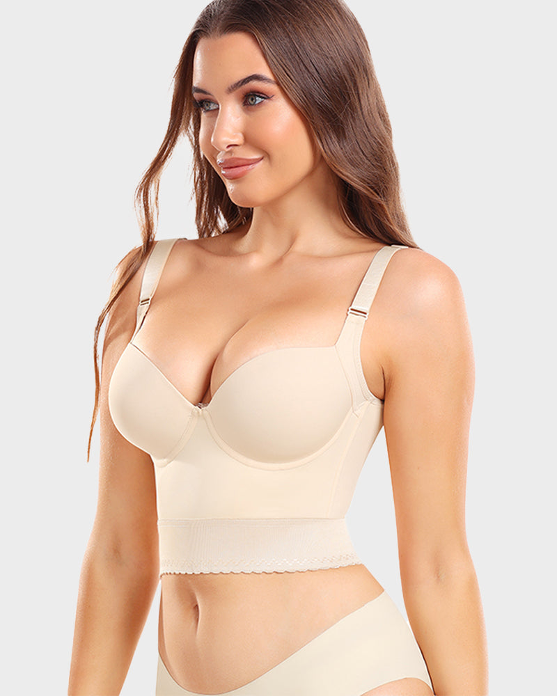 Women's Longline Push-Up Shaping Bra