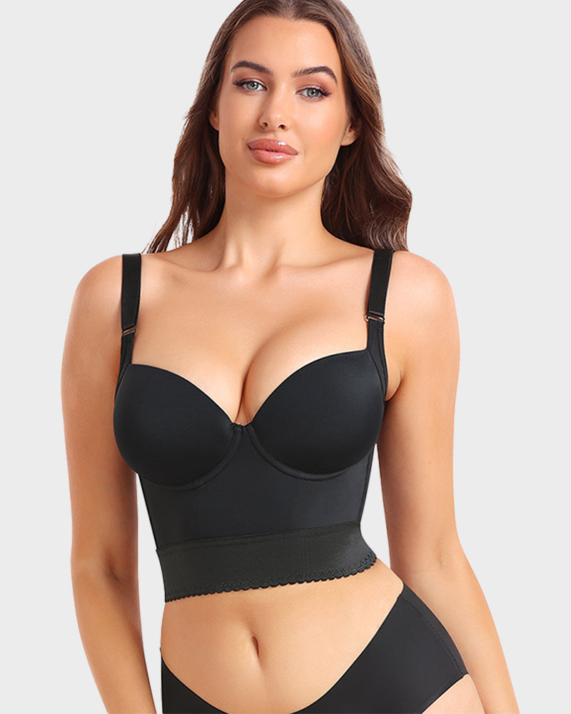 Women's Longline Push-Up Shaping Bra