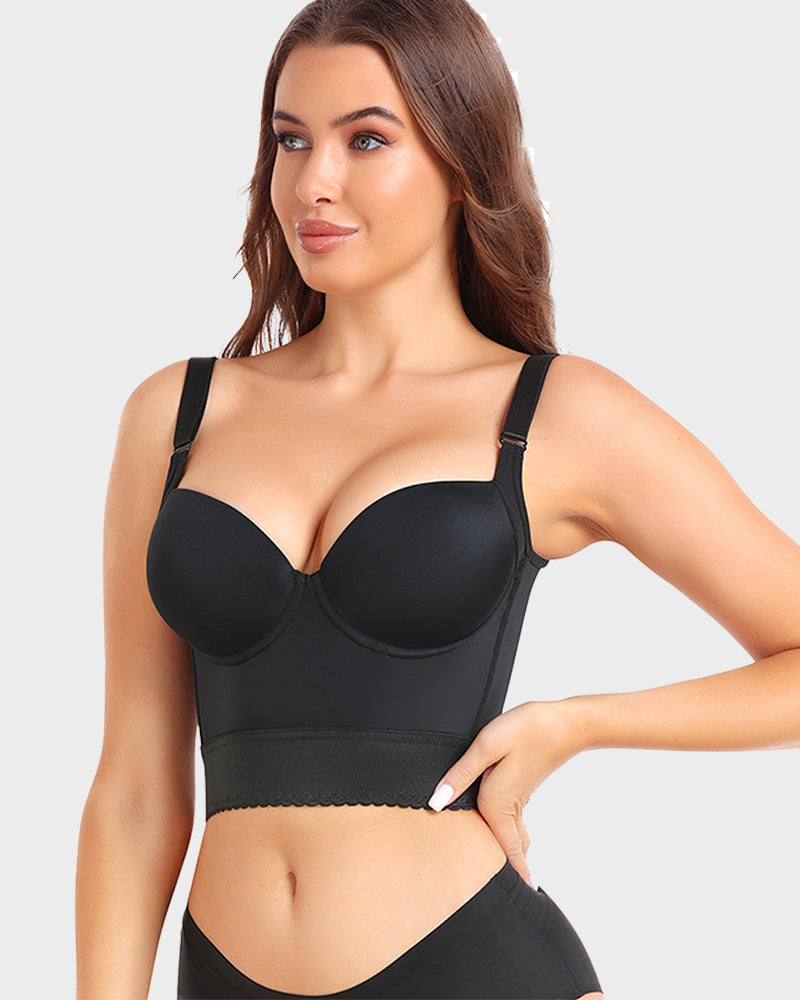 Women's Longline Push-Up Shaping Bra