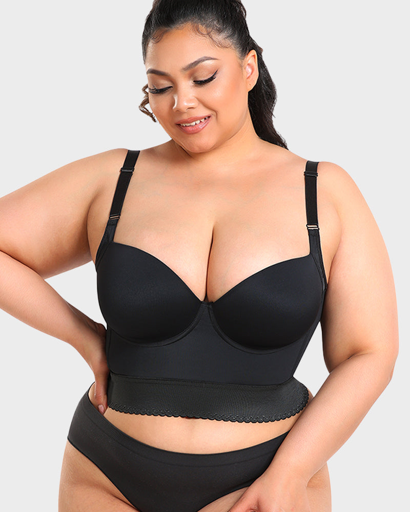 Women's Longline Push-Up Shaping Bra