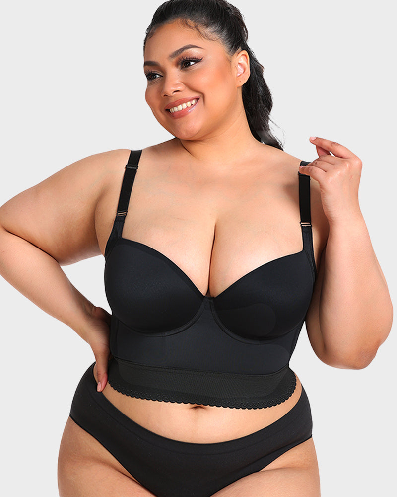 Women's Longline Push-Up Shaping Bra
