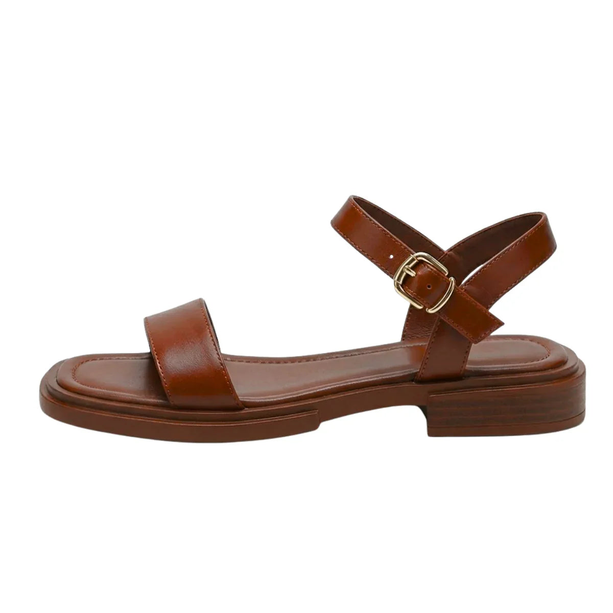 Adjustable Ankle Strap Flat Sandals