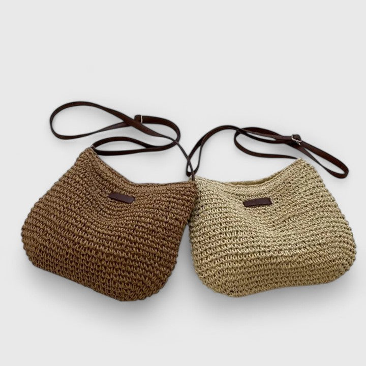 Woven Straw Crossbody Shoulder Bag