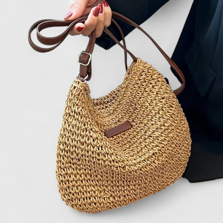 Woven Straw Crossbody Shoulder Bag