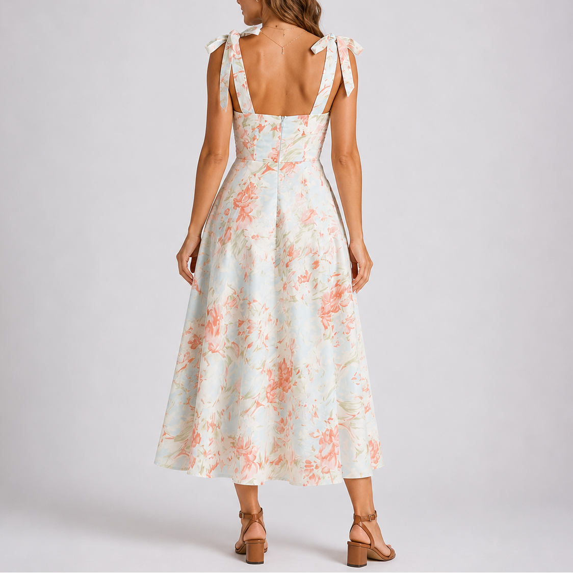 Floral Priint Midi Dress