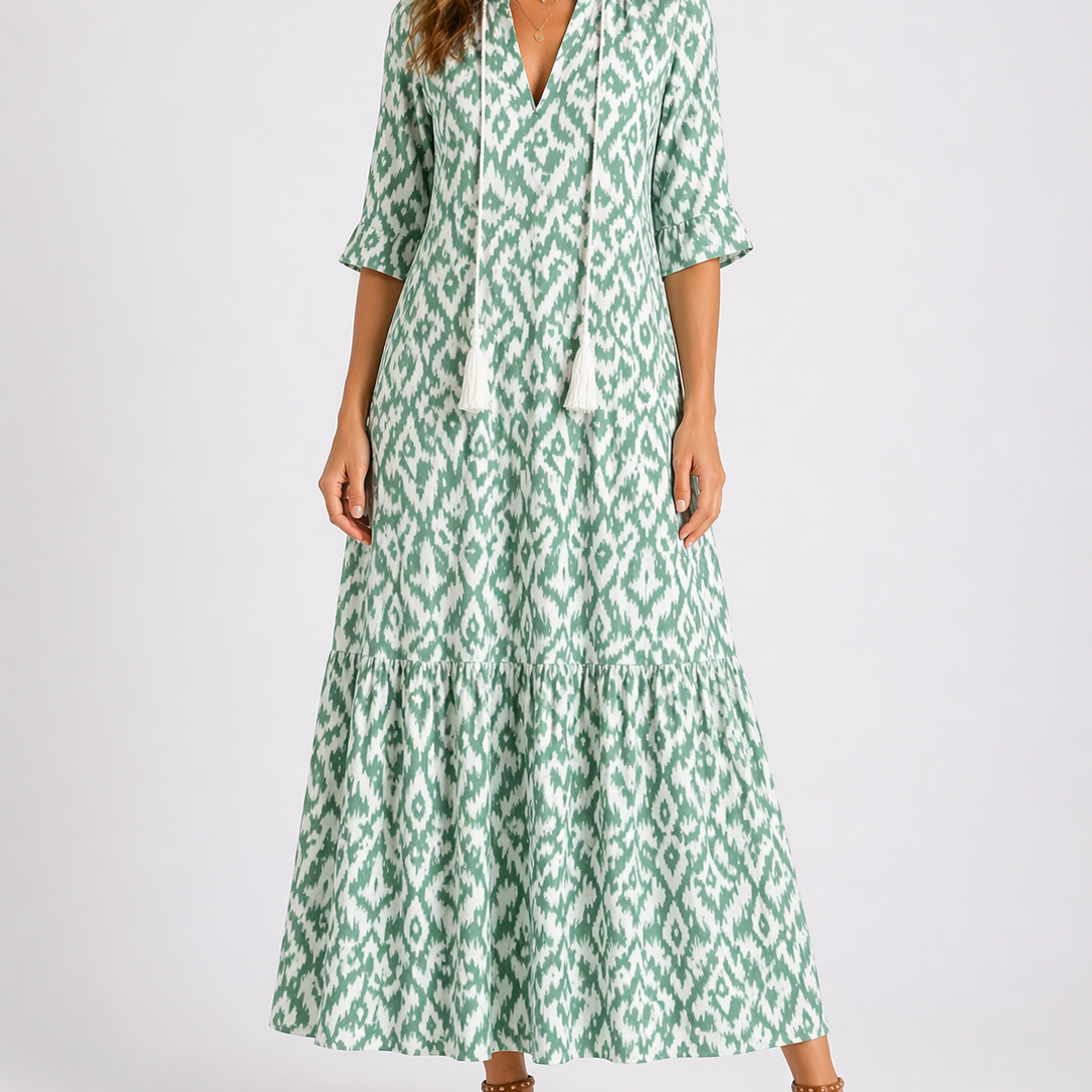 Midi Floral Print Dress
